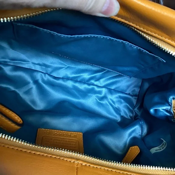 Coach Leather Madison Madeline 25166 Legacy Crossbody Satchel Bag in Saffron - Picture 9 of 16